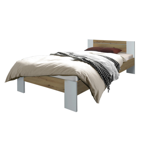 HTI-Living Weiß/Artisaneiche Futonbett 140 x 200 cm