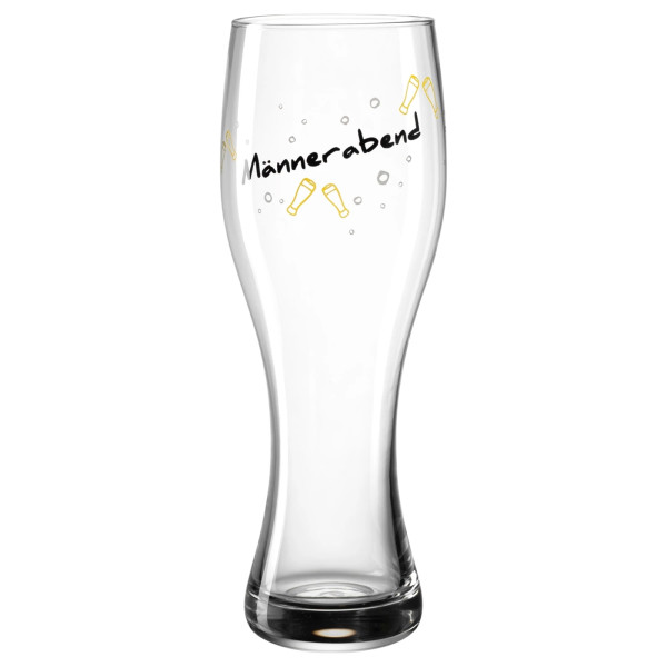 Weizenbierglas 500 ml 'Männerabend'
