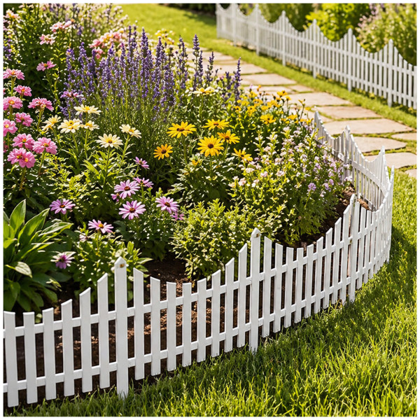 Zierzaun Nessa 2 Erdspieße 4 teilig