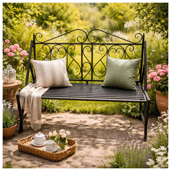 Gartenbank Solea Schwarz