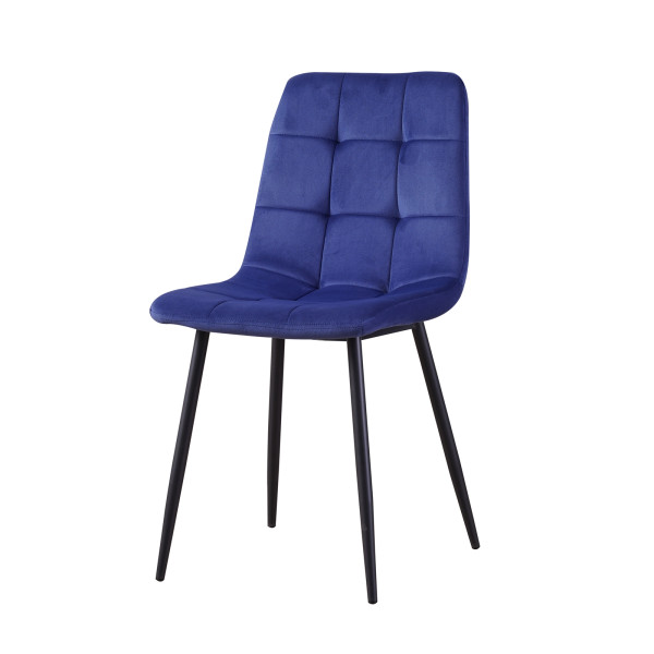 Stuhl Mesa Velvet blau