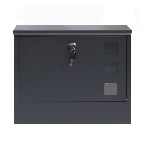 HTI-Living mit Zeitungsfach Briefkasten Amin Schwarz modern