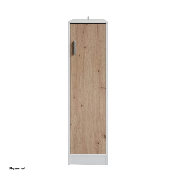 Küchenbuffet Blanca Kombi S Weiß Artisaneiche
