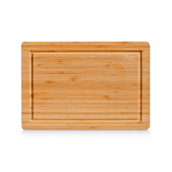 Schneidebrett mit Saftrille Bambus