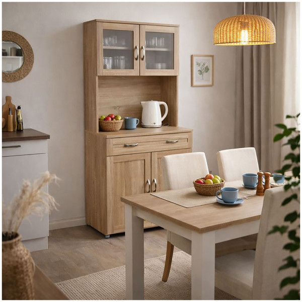 Küchenbuffet Küchenschrank Blanca Sonoma