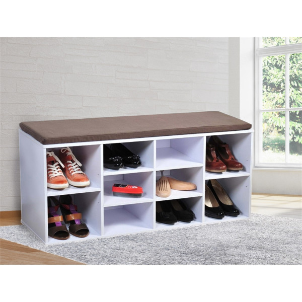 HTI-Living inkl. Sitzkissen Garderobenbank mit 10 Fächern