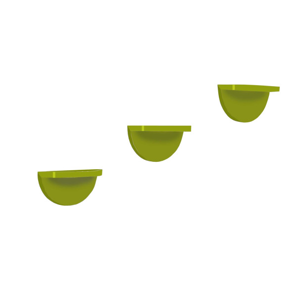 Wandregal Altona 943 3er Set Grün