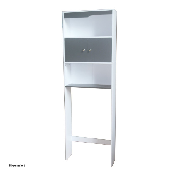 Toilettenüberbauregal Thekla 58178 weiss grau