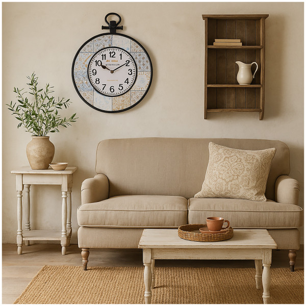 Formano im Vintage Design Ø40 cm Stilvolle analoge Wanduhr