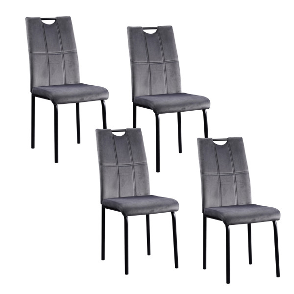 Stuhl Denton Velvet 4er Set