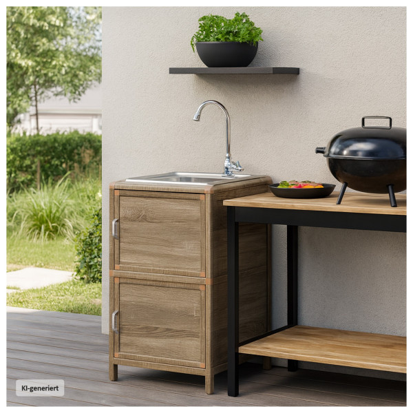 Outdoorspüle Gerti S 46x41x83cm sonoma