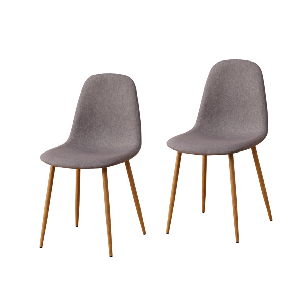 Stuhl SavannahW 2er Grau