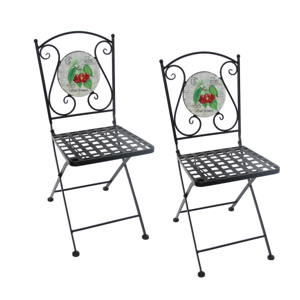 HTI-Living Celia Kirschen Gartenstühle 2 Stück