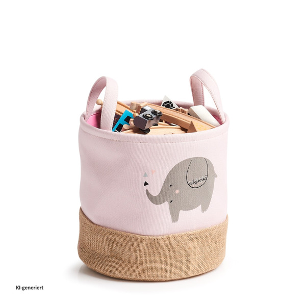 Aufbewahrungskorb "Elefant", Polyester