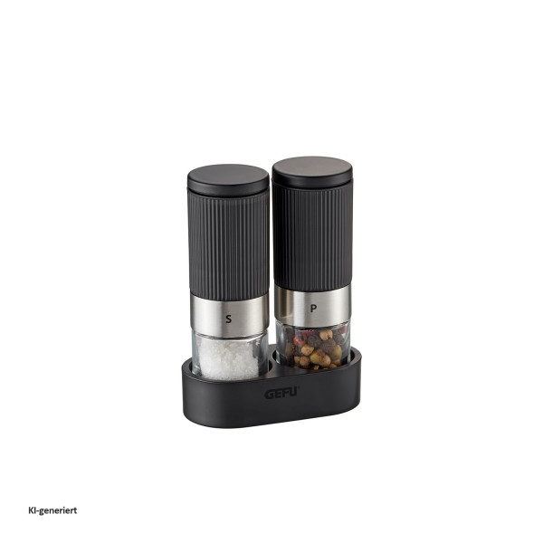 GEFU Tusome Salz- und Pfeffermühlen-Set m. Halterung