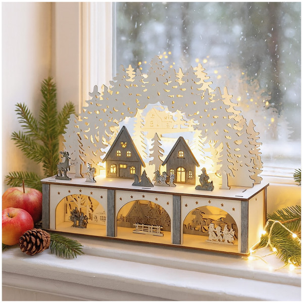 HTI-Living Dorfidylle Leuchtbogen