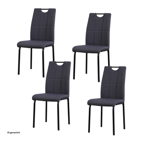 Stuhl Denton grau 4er Set