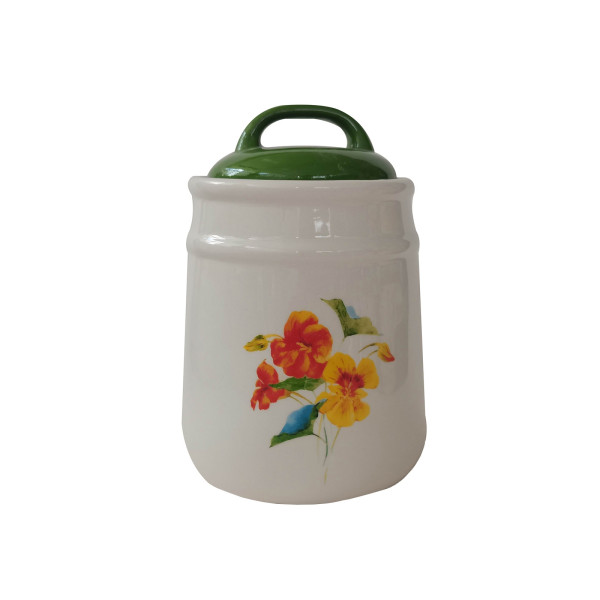 Aufbewahrungsbehälter, Kapuzinerkresse Keramik