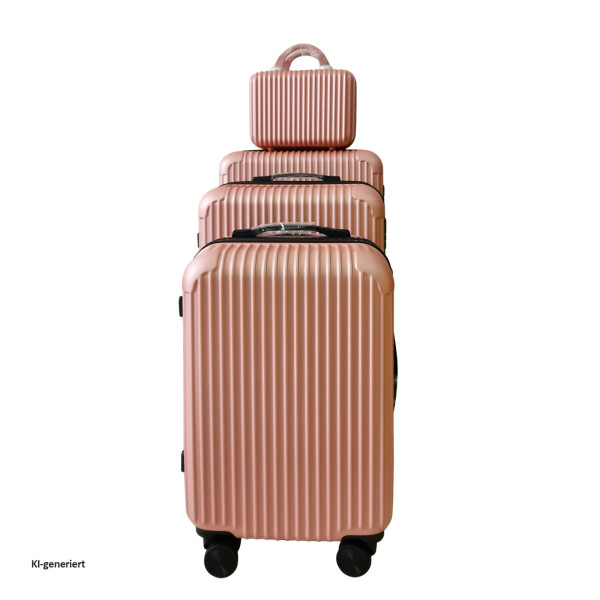 Kofferset Frenzi 4-teilig Rose Gold