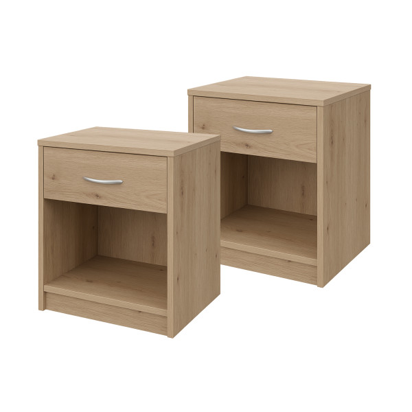 Nachtkonsole Nachtschrank Nina 1 Artisaneiche 2er