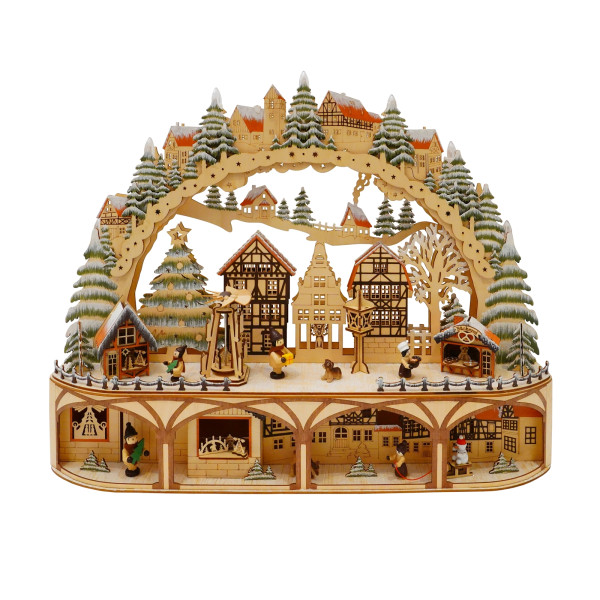 Schwibbogen Weihnachtsmarkt