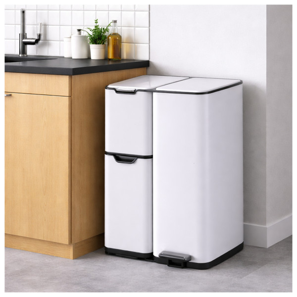 Mülltrennsystem Jannik 60L weiß