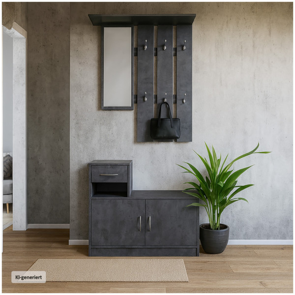 Garderobe Thekla Beton