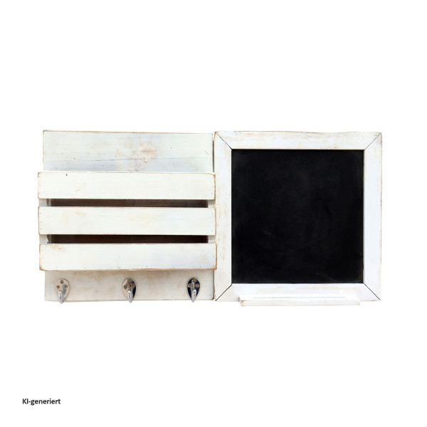 Garderobe Lino mit Tafel 2teiliges Set weiß