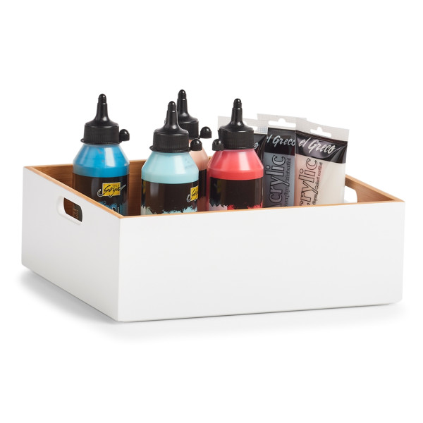 HTI-Living 30 x 27 x 10,5 cm Aufbewahrungskiste Weiß