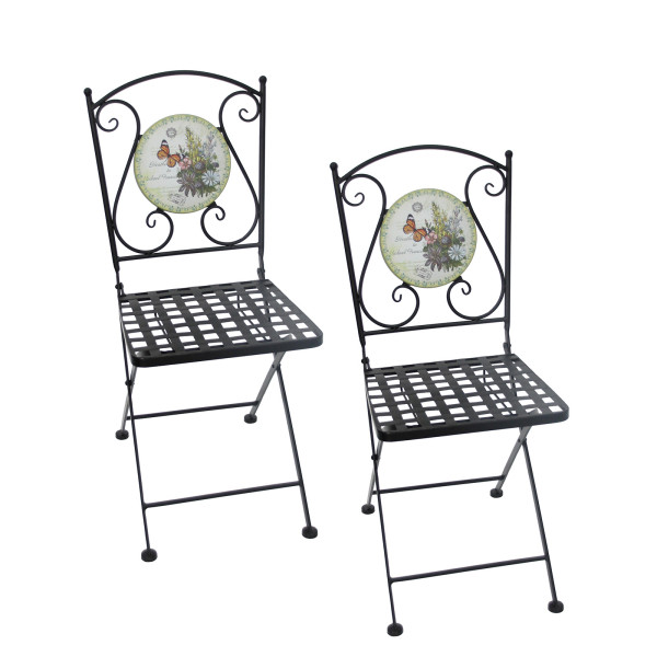 Gartenstuhl Celia "Schmetterling" 2er Set