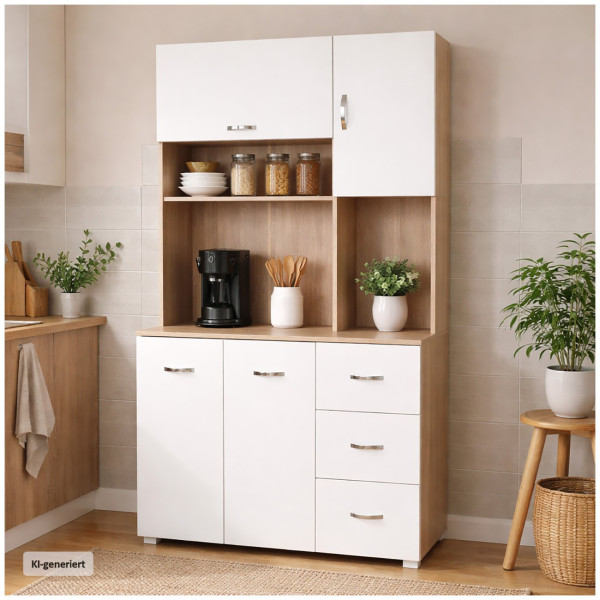 Küchenschrank Blanca Sonoma Weiß