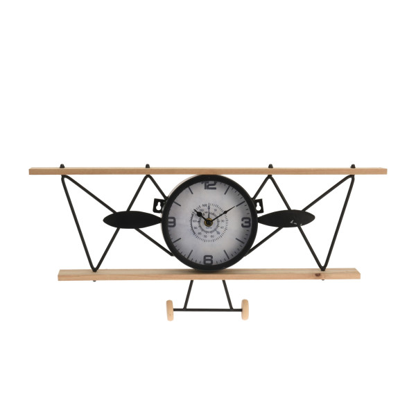 Wanduhr FLUGZEUG 55X4X25 CM