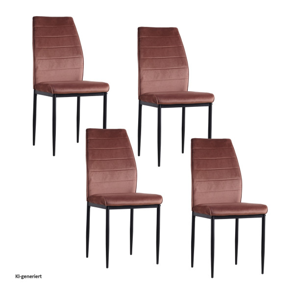 Stuhl Madison Velvet braun