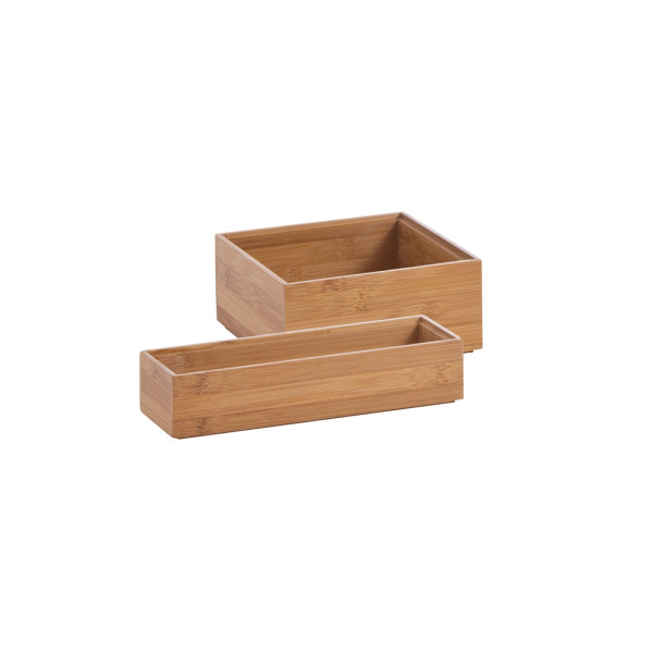 HTI-Living 2er-Set Ordnungsboxen Holz klein