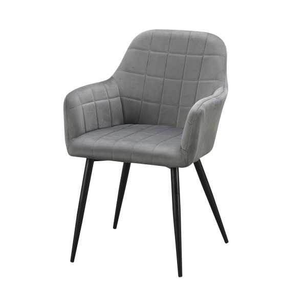 Stuhl Albany velvet grau