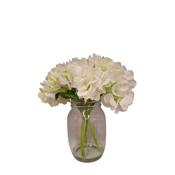 Hortensie in Vase, Flora01, Kunstpflanze