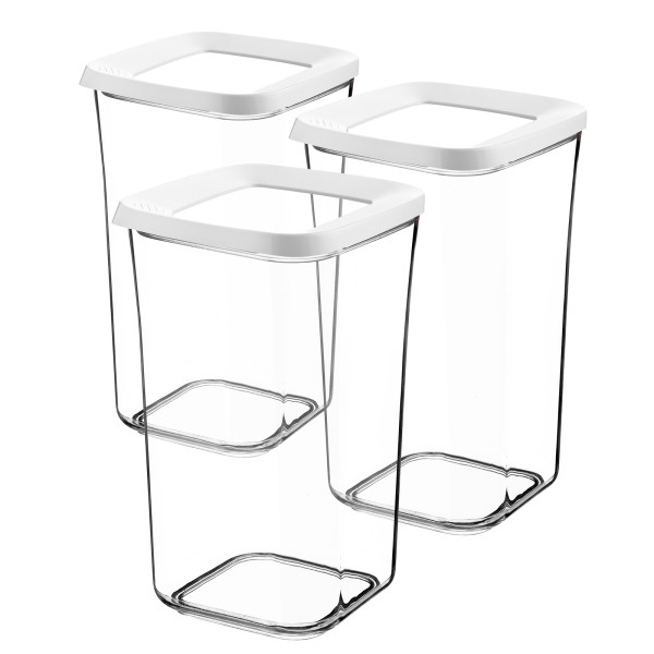 Kunstoff Aufbewahrungsdose set 3tlg 1,30lt.