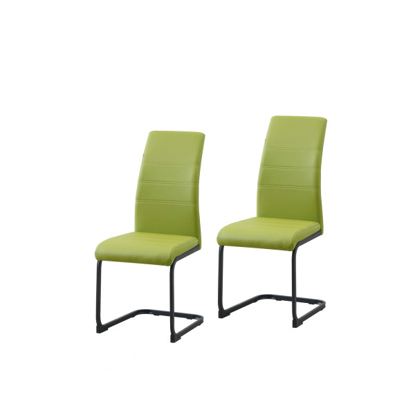 Schwingstuhl SallyP PU Grün 2er-Set