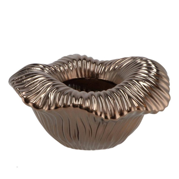 Schale Arum bronzefarben 25 cm