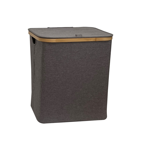 Grauer Wäschekorb Ilian Grau