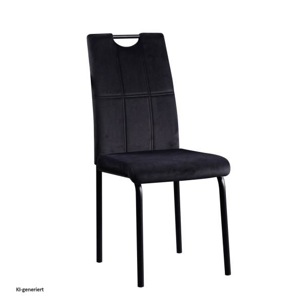Stuhl Denton Velvet schwarz