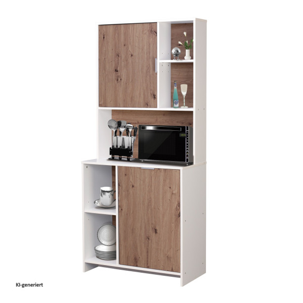 Küchenbuffet Malin Weiß Artisaneiche