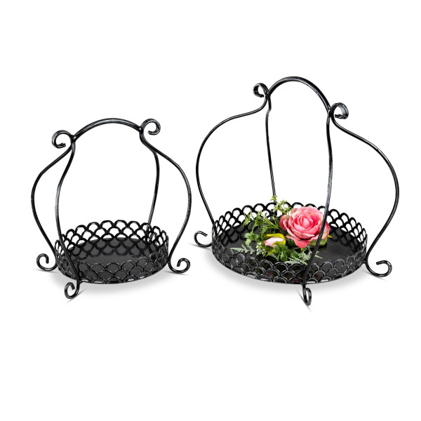 Metallkörbe 2er Set Deko