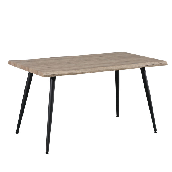 Tisch Alrik mit Wellenkante Sonoma