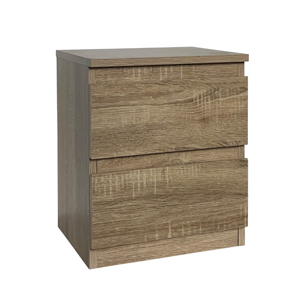 HTI-Living Thekla Sonoma Nachtkommode mit 2 grifflosen Schubladen