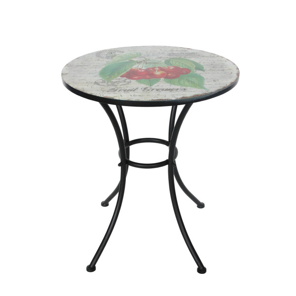 Gartentisch Celia "Kirschen" Metall