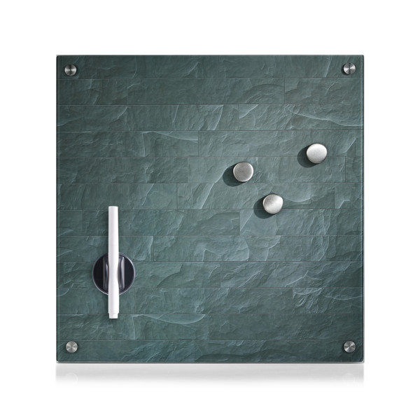 Memoboard "Stonewall", Glas, anthrazit