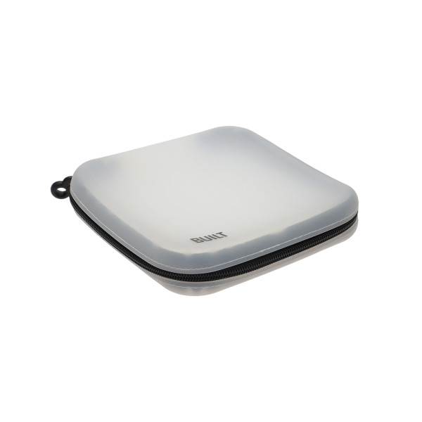 Silikontasche BUILT, Reissverschluss Weiß