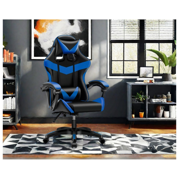 Gamingstuhl Krit Power blau PVC