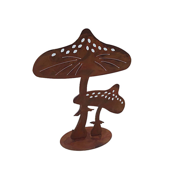 HTI-Line Fliegenpilz Rost Gartendeko